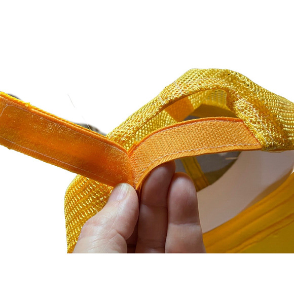 Caterpillar CAT Equipment Trucker Black and Yellow Mesh Adjustable Cap Hat - Picture 6 of 6